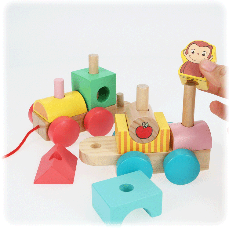 おさるのジョージ　木製おもちゃ特集