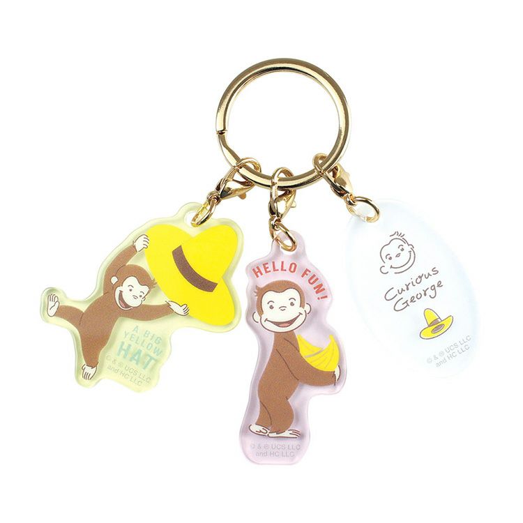 おさるのジョージ メタルキーホルダー こんにちは☀無限堂です🤎 🆕新商品のご紹介🆕 🏮浅草限定