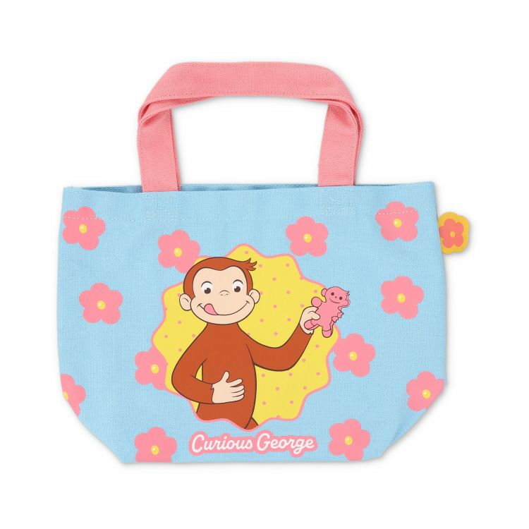 【絵柄付き】ブルーム THE PEACH ザ ピーチ お猿絵柄 4個 おさるのジョージ】カラーマチ付バッグ(フラワー)CG3722